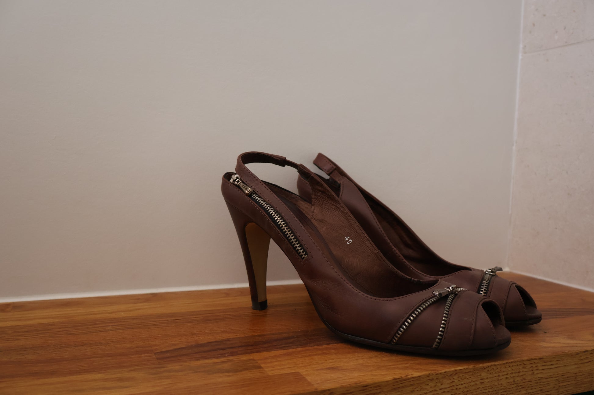 Diesel D-IPPER HP sling-back peep-toe pumps