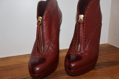 Alexander McQueen ‘Studded Heart-Toe Platform Bootie